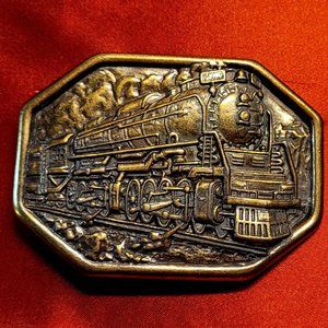 Steam Engine Locomotive Train Belt Buckle